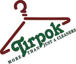 hanger with text tirpok more than just a cleaners